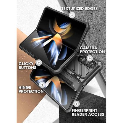Supcase Unicorn Beetle Pro Rugged Case for Samsung Galaxy Z Fold 4 with Built-in Screen Protector - Black