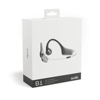 Sudio B1 - Bone Conduction Headphones - Black (Barcode: 7350071387726 ) - Forexengineer -Malaysia- 7350071387726