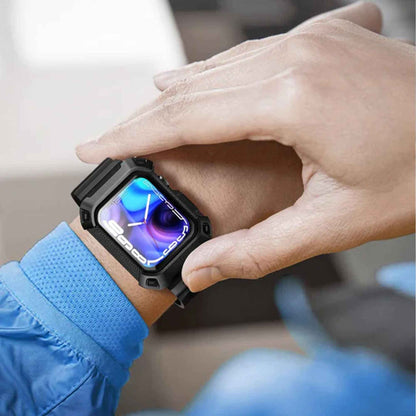 Supcase UB Pro Rugged Wristband Case for for Apple Watch ( 41mm - 40mm ) Series 8 - SE2 - 7 - 6 - SE - 5 - 4 - Black