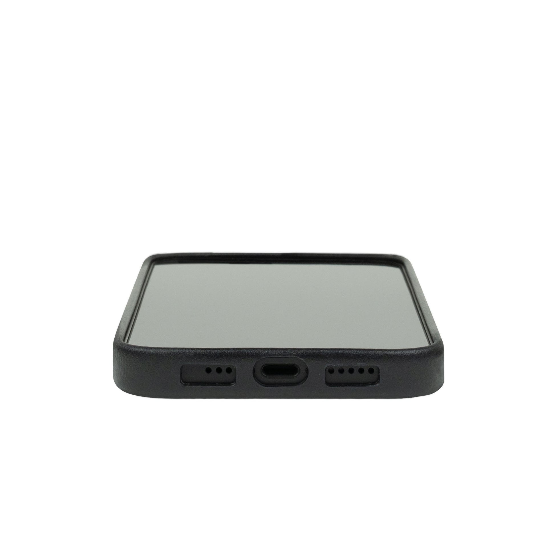 Alto Original for iPhone 14 Pro Max - Italian Full Grain Aniline Leather - Raven Black (Barcode: 728028515138 ) - Forexengineer -Malaysia- 728028515138