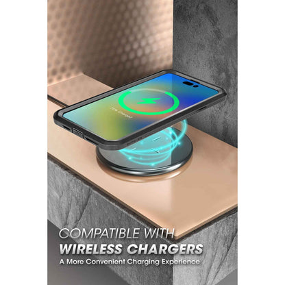 Supcase Unicorn Beetle UB PRO for iPhone 14 - Rugged Case with Built-In Screen Protector - Black