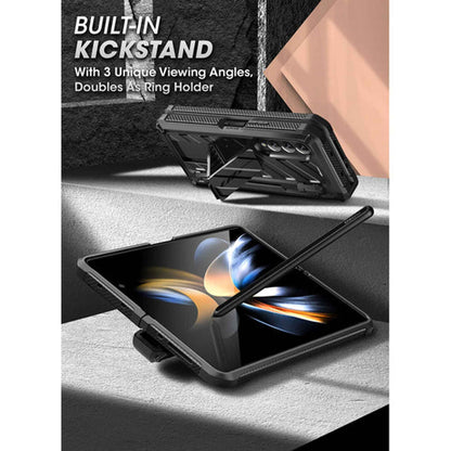 Supcase Unicorn Beetle Pro Rugged Case for Samsung Galaxy Z Fold 4 with Built-in Screen Protector - Black