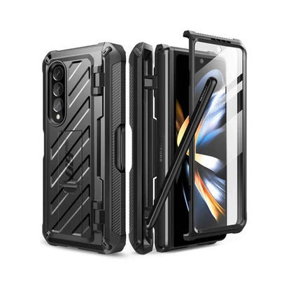 Supcase Unicorn Beetle Pro Rugged Case for Samsung Galaxy Z Fold 4 with Built-in Screen Protector - Black