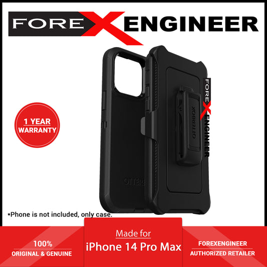 Otterbox Defender Series for iPhone 14 Pro Max - Black (Barcode: 840262380041 ) - Forexengineer -Malaysia- 840262380041