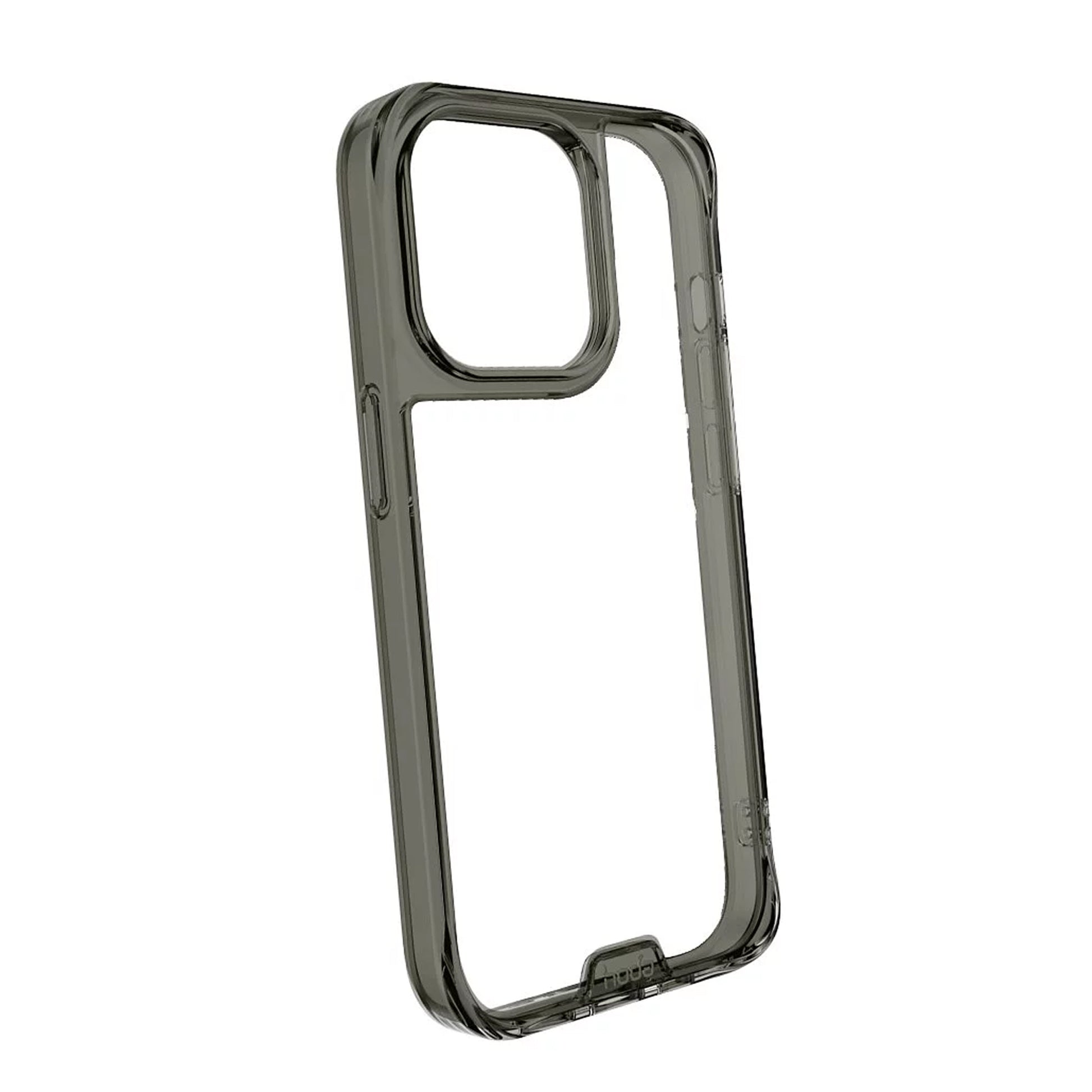 Hoda Crystal Pro Glass Case for iPhone 14 Pro Tempered Glass Backplate Military Standard - Clear Black ( Barcode: 4711103545072 ) - Forexengineer -Malaysia- 4711103545072