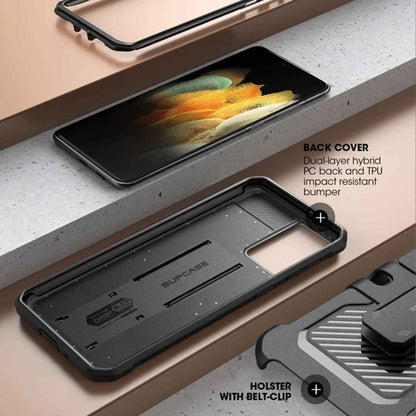 Supcase Unicorn Beetle Pro Rugged Case for Samsung Galaxy S21 - Black (Barcode: 843439135390 )