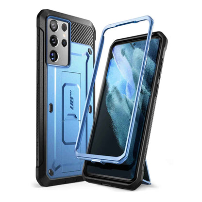 Supcase Unicorn Beetle Pro Rugged Case for Samsung Galaxy S21 Ultra - Metallic Blue (Barcode: 843439136014 )