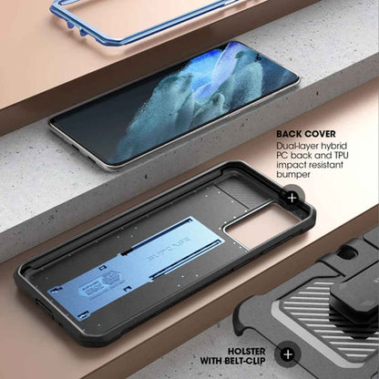 Supcase Unicorn Beetle Pro Rugged Case for Samsung Galaxy S21 Plus - Metallic Blue (Barcode: 843439135970 )