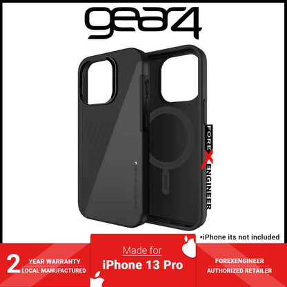 Gear4 Brooklyn Snap for iPhone 13 Pro 6.1" 5G - MagSafe Compatible - Black (Barcode: 840056146815 )
