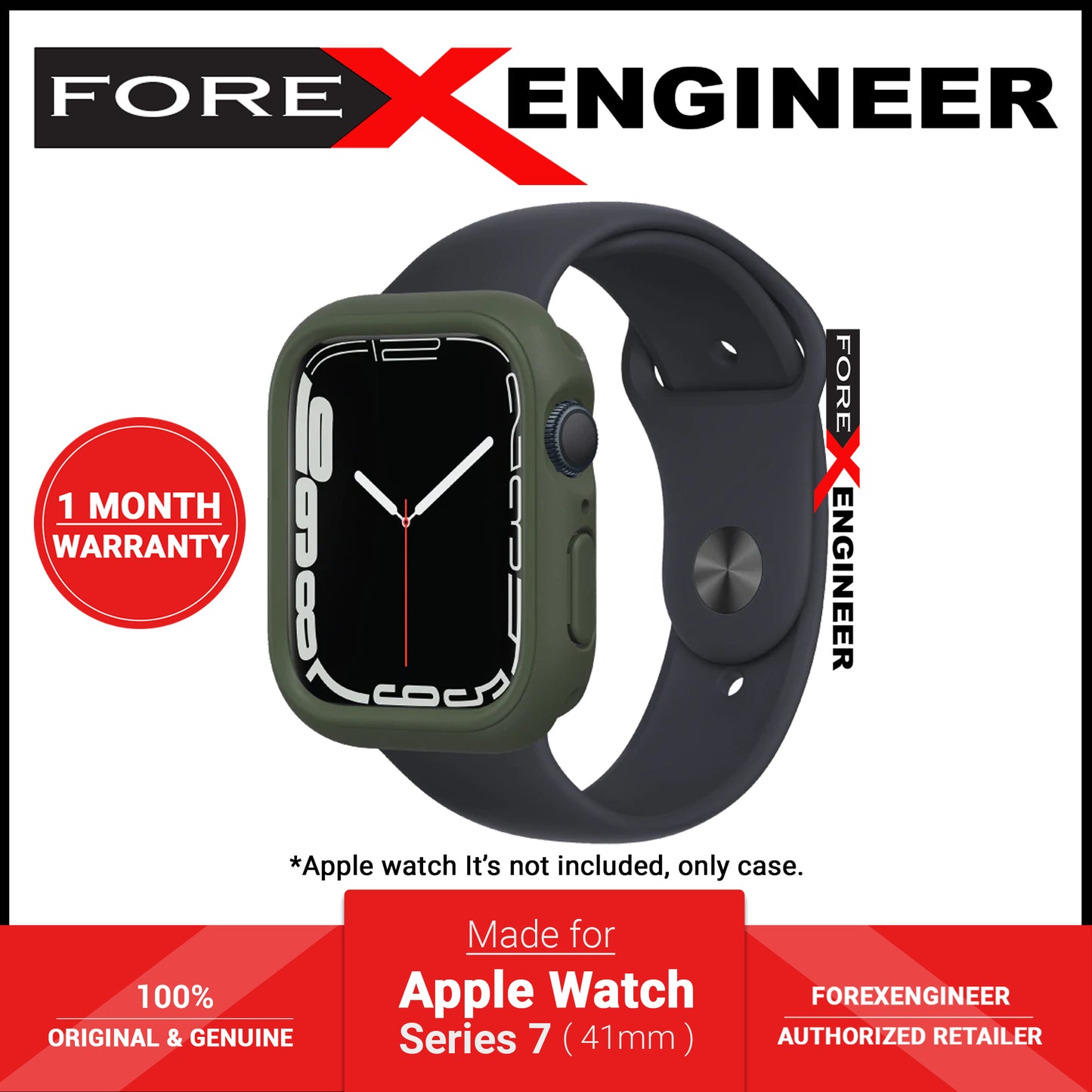 Rhinoshield CrashGuard NX for Apple Watch Series 7 ( 41mm ) - Camo Green (Barcode: 4711203597018 )