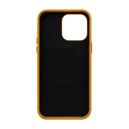 Alto Clop for iPhone 14 Pro - Magsafe Compatible - Italian Full Grain Aniline Leather - Caramel Brown (Barcode: 728028514711 )