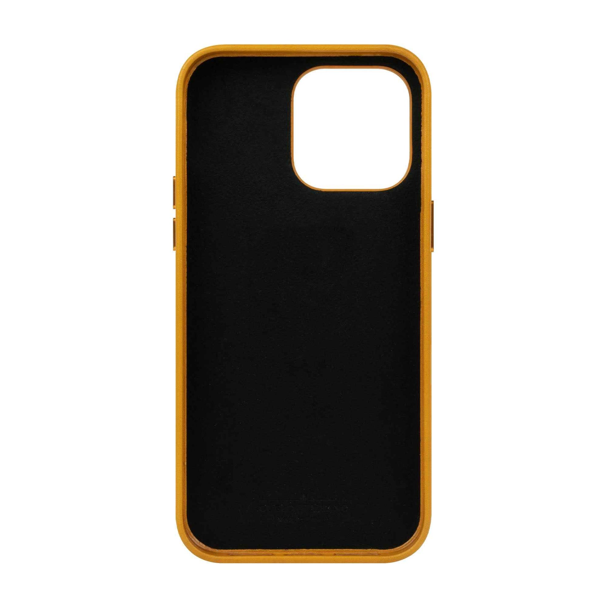 Alto Original for iPhone 14 Pro - Italian Full Grain Aniline Leather - Caramel Brown (Barcode: 728028514667 )