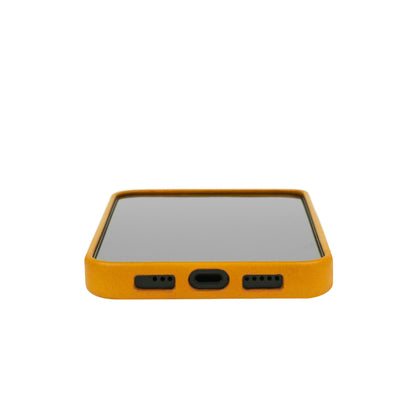 Alto Clop for iPhone 14 Pro - Magsafe Compatible - Italian Full Grain Aniline Leather - Caramel Brown (Barcode: 728028514711 ) - Forexengineer -Malaysia- 728028514711
