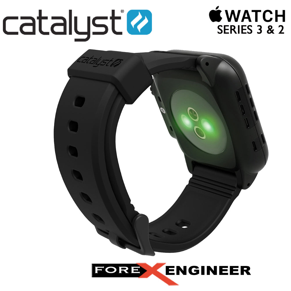 Catalyst Waterproof Shock Resistant Case for Apple Watch 42mm Series 3 & 2 (Stealth Black)