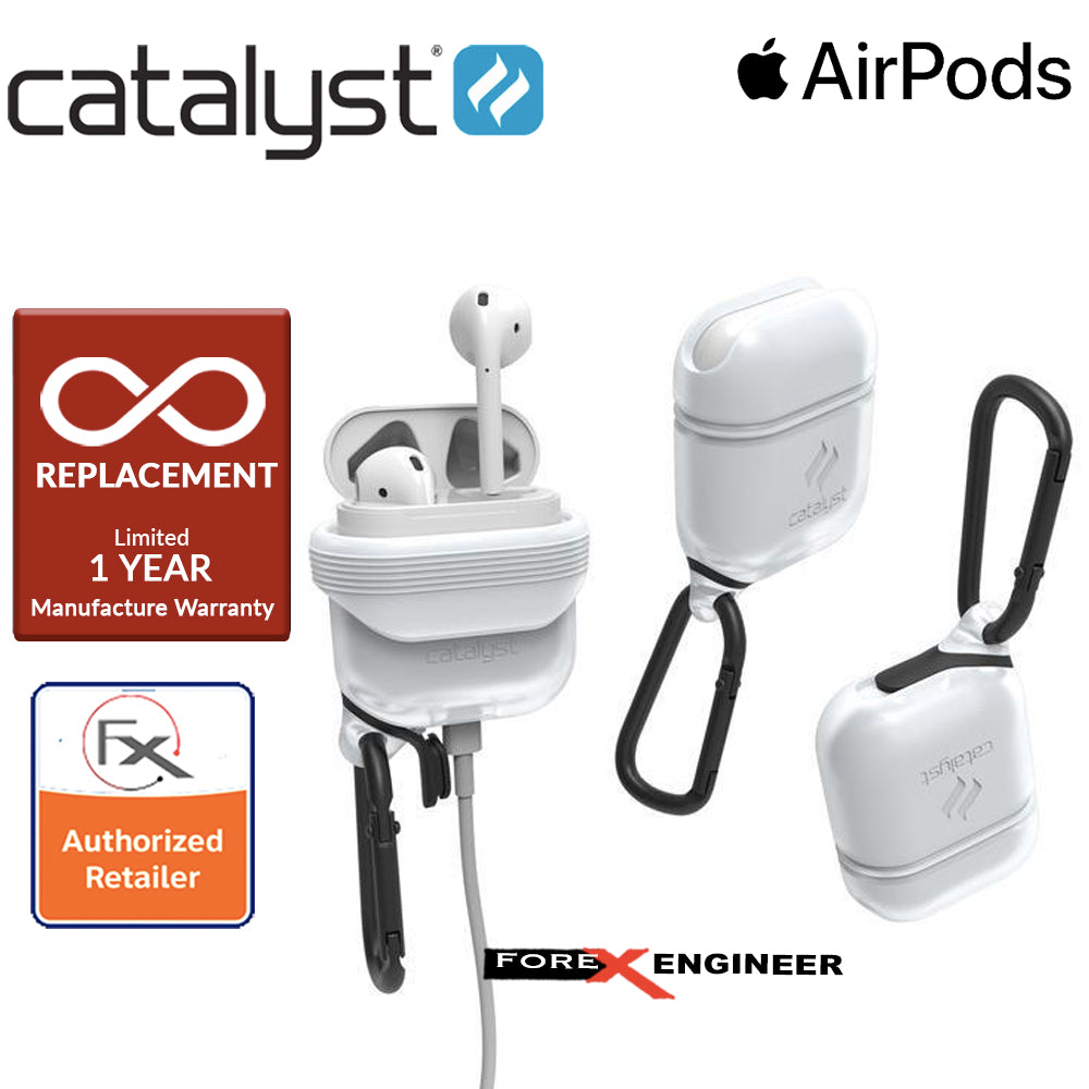 Catalyst Waterproof Case for Airpods - 1 meters deep with 1.2 meters drop protection - Frost White