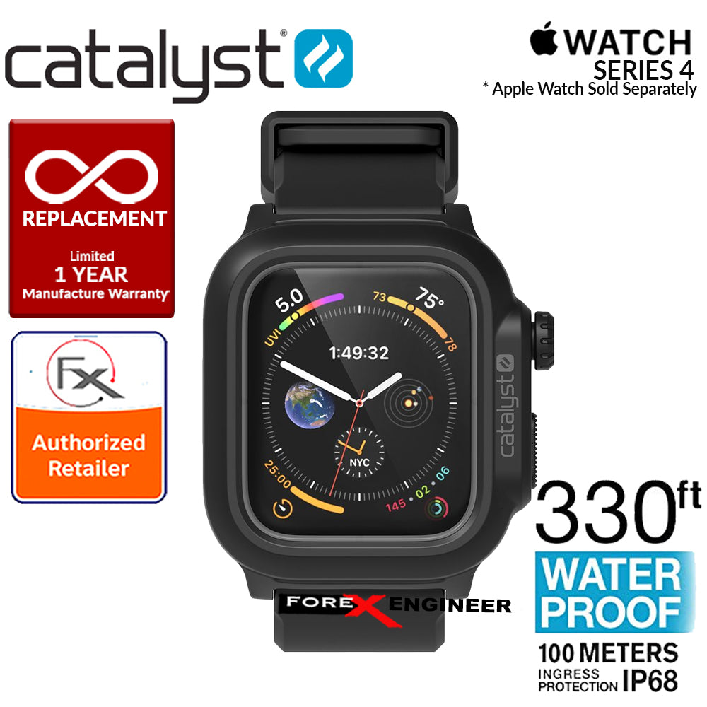 Catalyst Waterproof Case for Apple Watch Series SE - 6 - 5 - 4 - 44mm - Stealth Black 840625103706