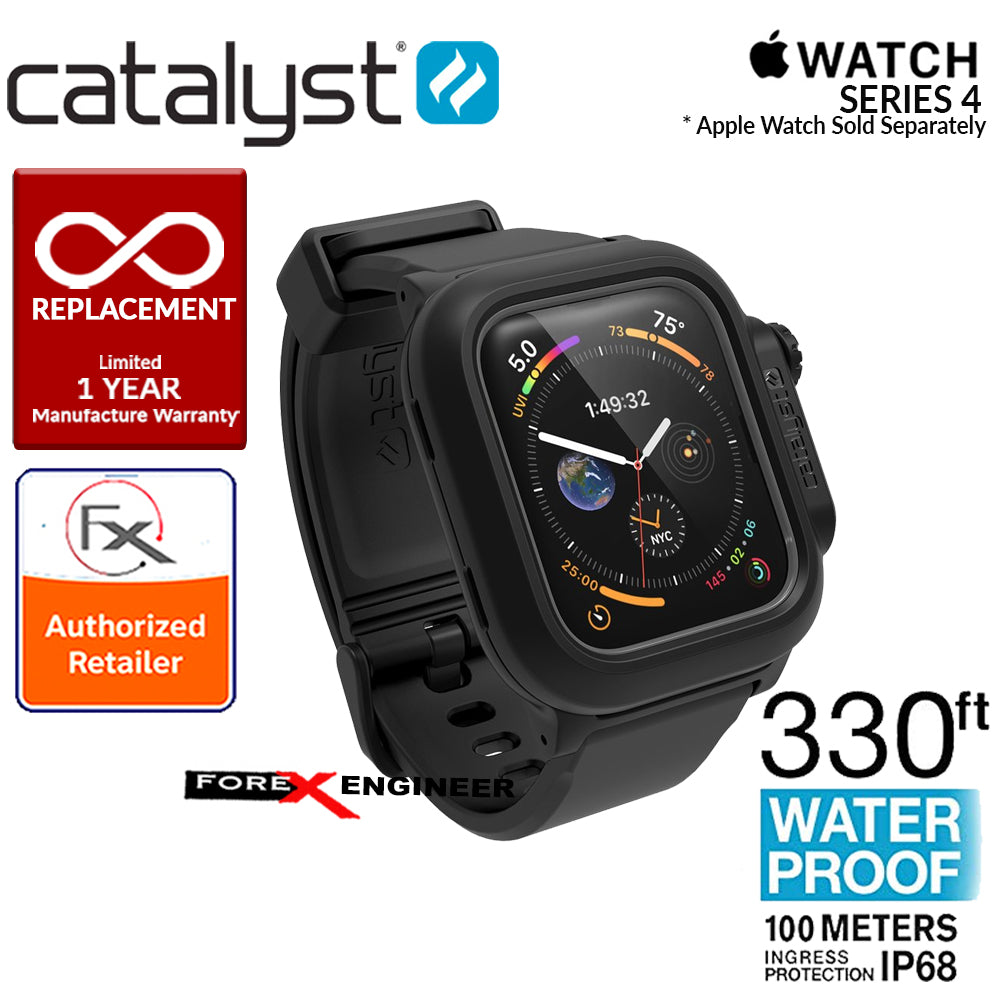 Catalyst Waterproof Case for Apple Watch Series SE - 6 - 5 - 4 - 44mm - Stealth Black 840625103706