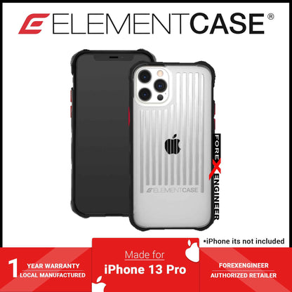 Element Case Special Ops for iPhone 13 - 13 Pro 6.1" 5G - Clear - Black (Barcode: 810046111949 )