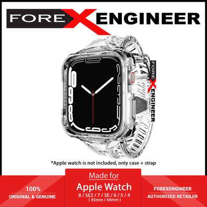 ITSKINS Spectrum Clear Combo ( Strap + Case ) for Apple Watch ( 45mm - 44mm ) Series 8 - SE2 - 7 - 6 - SE - 5 - 4 - Transparent (Barcode: 4894465698621 )