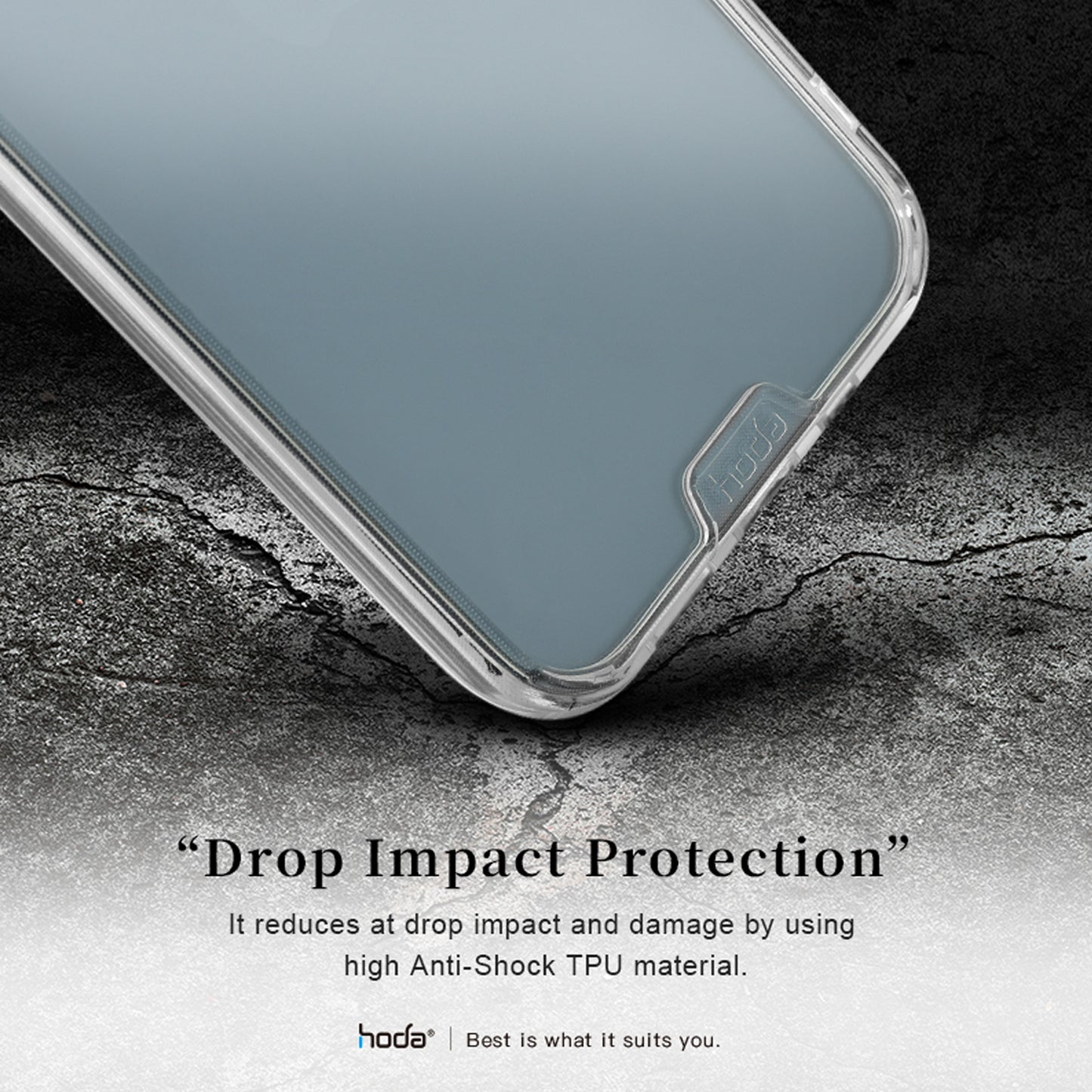 Hoda Crystal Pro Glass Case for iPhone 13 6.1" 5G - Military Standard Case - Clear (Barcode: 4711103541562 )