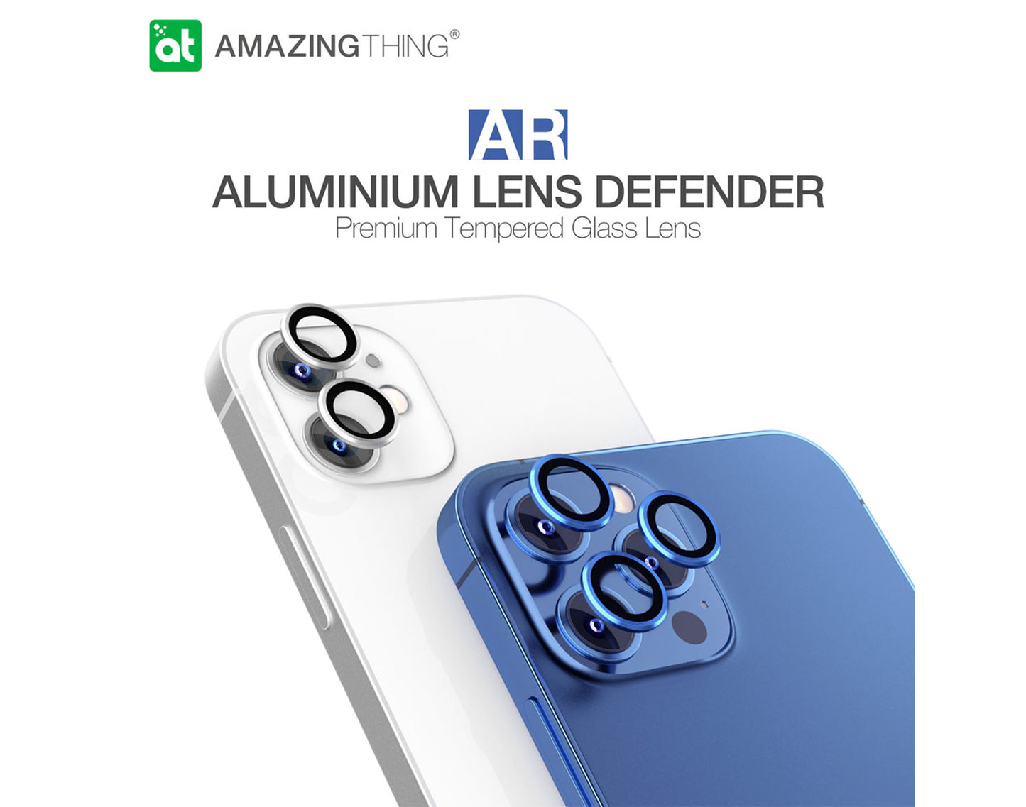 AmazingThing SUPREME AR 3D Lens Protector for iPhone 12 Pro - 3 pcs - Gold (Barcode: 4892878062930 )