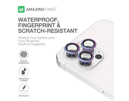 AmazingThing SUPREME AR 3D Lens Protector for iPhone 12 Pro - 3 pcs - Blue (Barcode: 4892878062947 )
