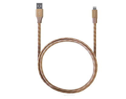Monocozzi Motif Braided Lightning Cable Flat ( 100cm ) - Gold (Barcode: 4895199102361 ) - Forexengineer-malaysia