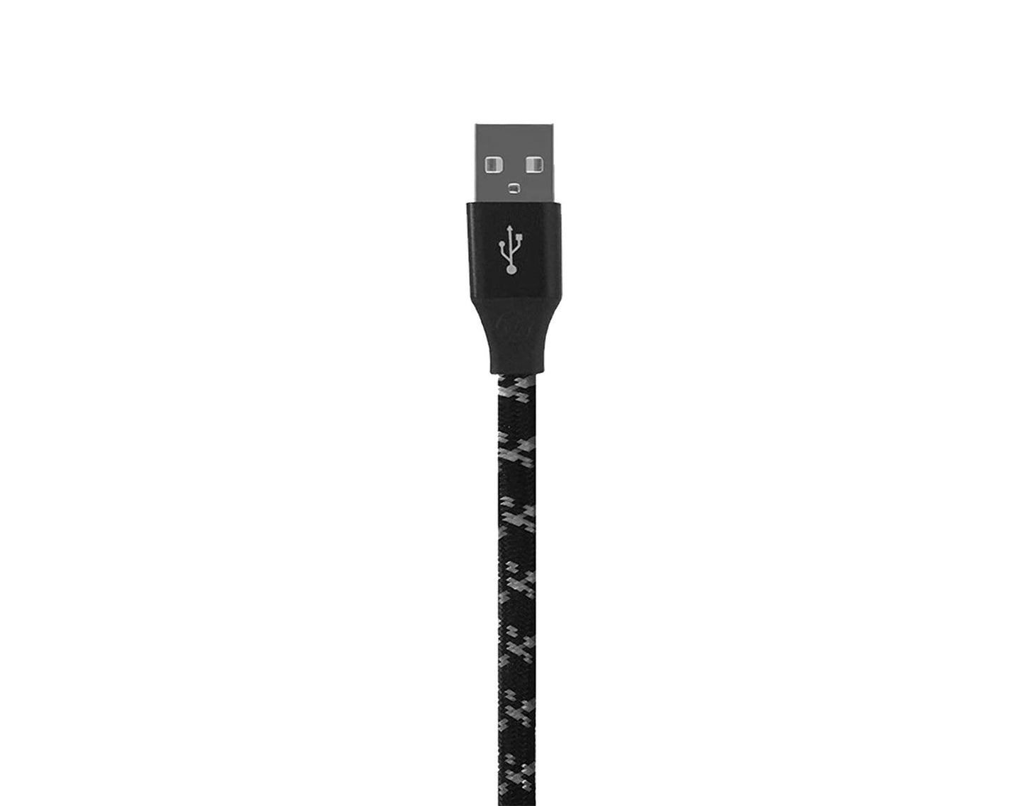 Monocozzi Motif Braided Lightning Cable Flat ( 100cm ) - Black (Barcode: 4895199102040 )