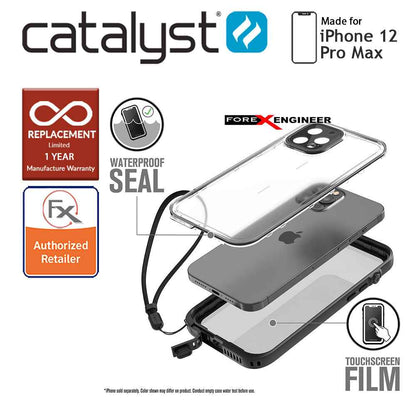 Catalyst Waterproof Case for iPhone 12 Pro Max 6.7" 5G - Stealth Black (Barcode : 840625111152)