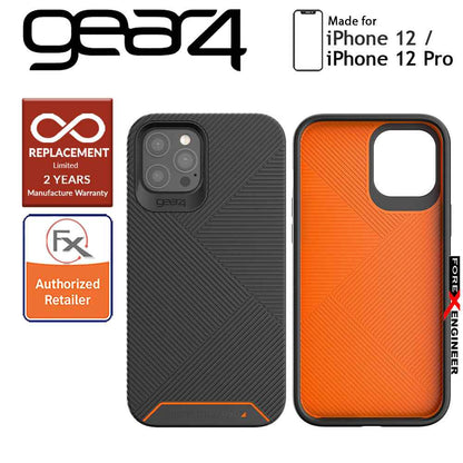 [RACKV2_CLEARANCE] Gear4 Battersea for iPhone 12 - 12 Pro 5G 6.1" - D30 Material Technology - Black (Barcode : 840056128033)