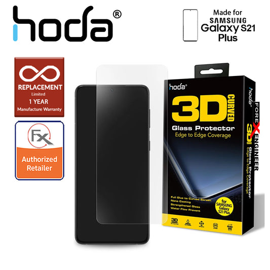 [RACKV2_CLEARANCE] Hoda Screen Protector for Samsung S21 Plus 5G - 3D Full UV Glue Tempered Glass (Barcode : 4711103540398)