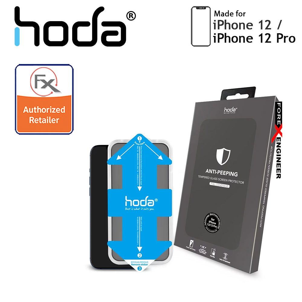 [RACKV2_CLEARANCE] Hoda Tempered Glass for iPhone 12 - 12 Pro 5G 6.1" - Anti Peeper (Barcode : 4713381519226)