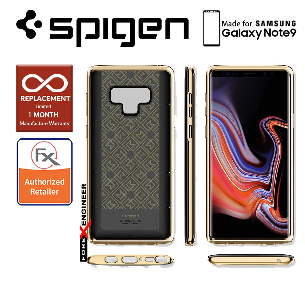 Spigen La Manon Etui for Samsung Galaxy Note 9 - Gold Black (Barcode : 8809613767919)