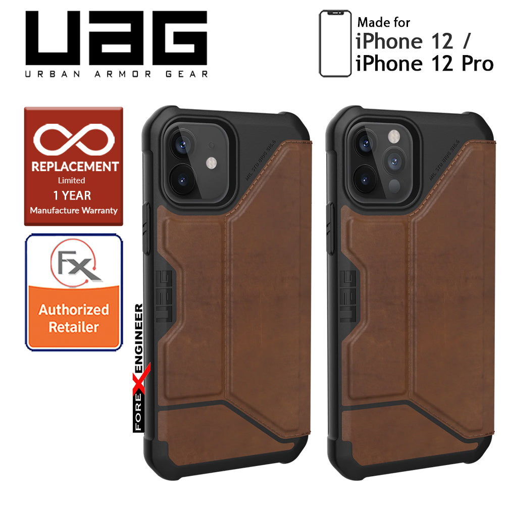 UAG Metropolis for iPhone 12 - 12 Pro 5G 6.1" - Leather Brown (Barcode : 812451037012)