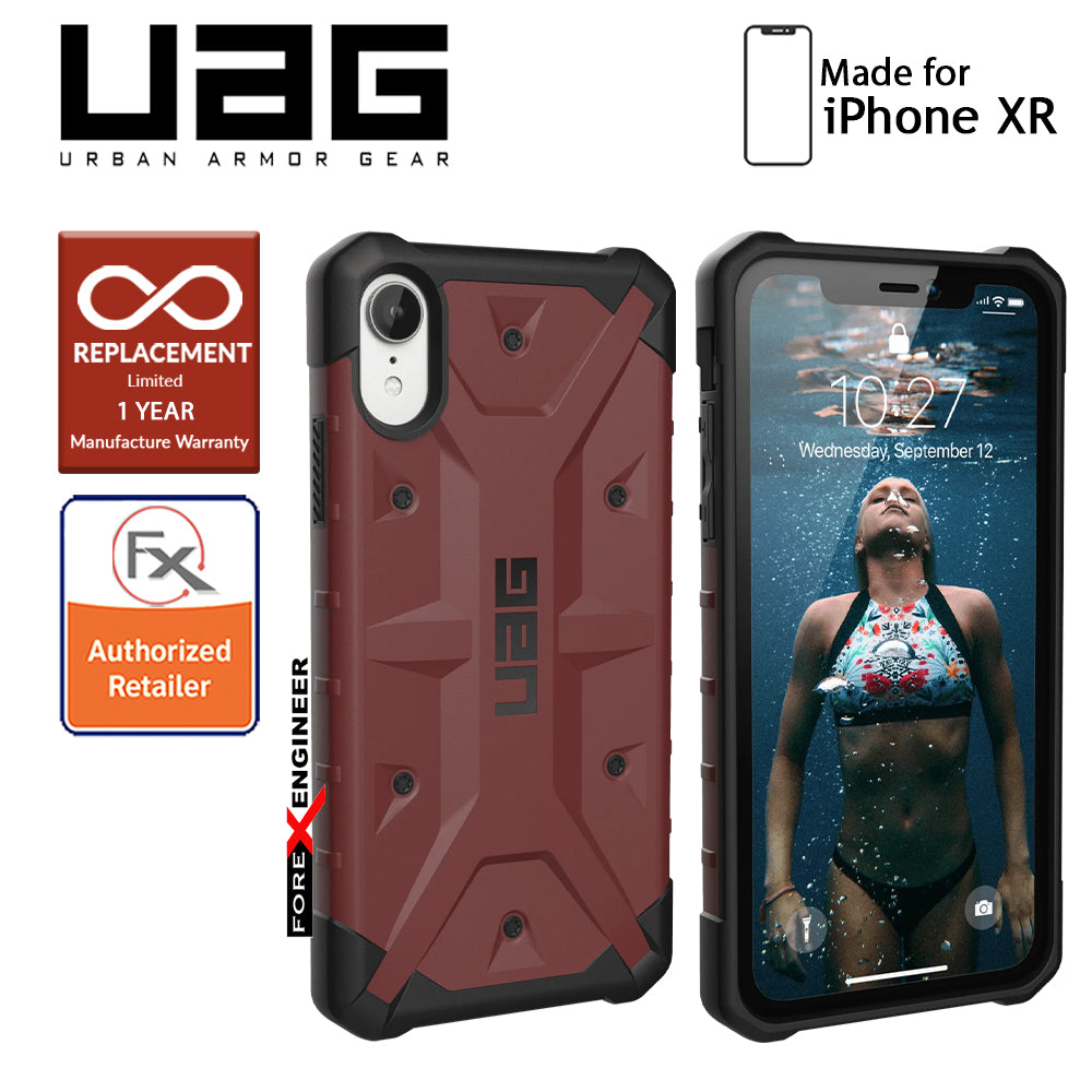 [RACKV2_CLEARANCE] UAG Pathfinder for iPhone XR - Feather Light Rugged & Military Drop Tested - Carmine (Barcode : 812451030426)