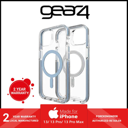 Gear4 Santa Cruz Snap for iPhone 13 Pro Max 6.7" 5G - MagSafe Compatible - Blue (Barcode: 840056146631 )