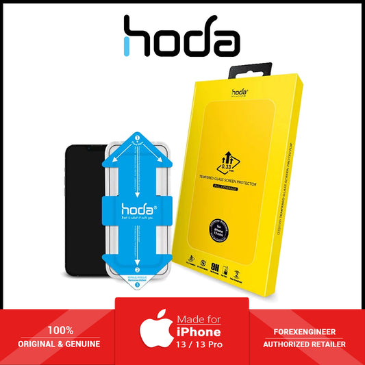 Hoda Tempered Glass for iPhone 13 - 13 Pro 6.1" 5G ( 2.5D 0.33mm Full Coverage ) - with Helper - Clear (Barcode: 4711103541890 )