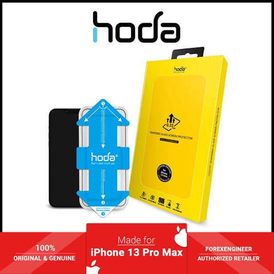 Hoda Tempered Glass for iPhone 13 Pro Max  6.7" 5G ( 2.5D 0.33mm Full Coverage ) - with Helper - Clear (Barcode: 4711103541906 )