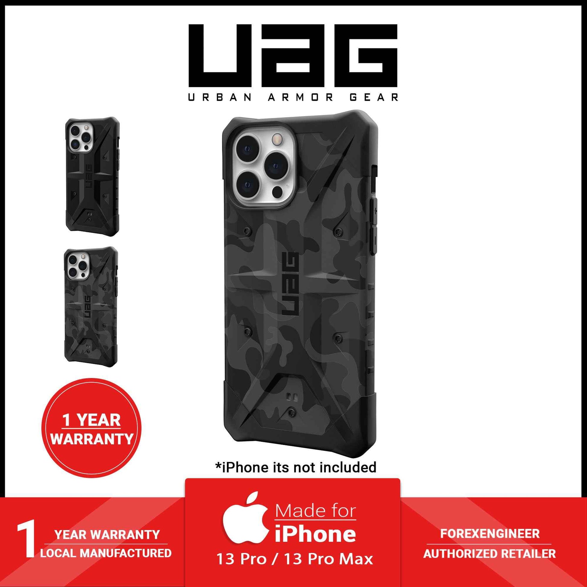 UAG Pathfinder SE for iPhone 13 Pro Max 5G 6.7" - Black Midnight Camo (Barcode: 810070363925 )