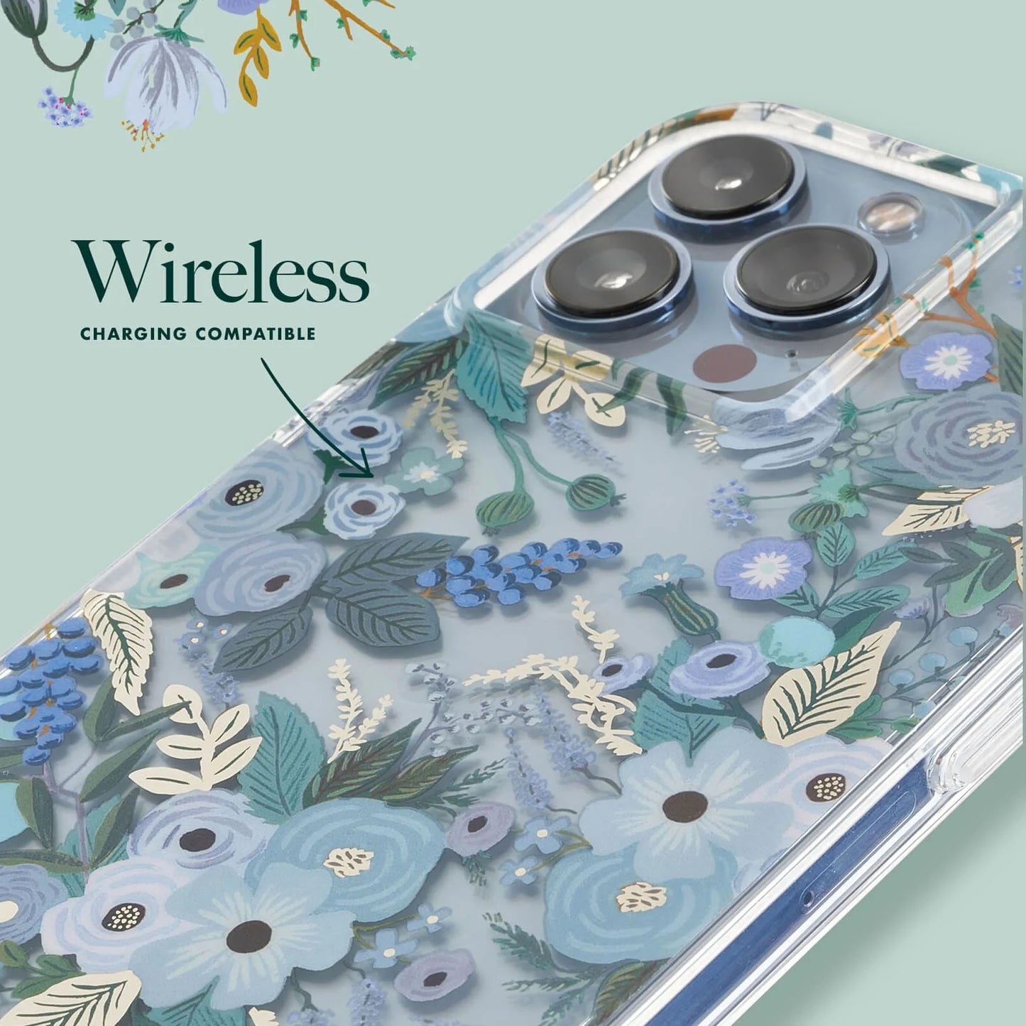 Case Mate Rifle Paper Co. for iPhone 14 Pro Max - Garden Party Blue (Barcode: 840171720105 )