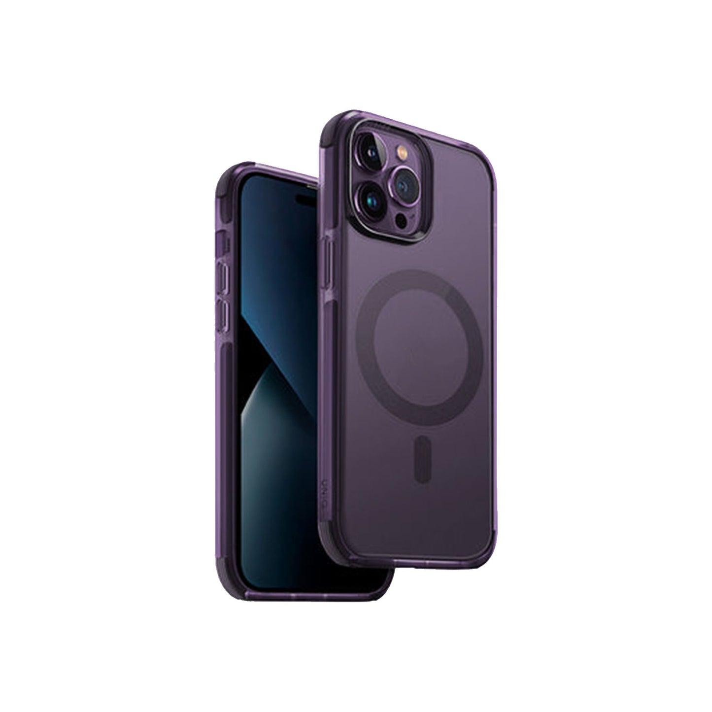 Uniq Combat MagClick for iPhone 14 Pro - Magsafe Compatible - Fig ( Purple )(Barcode: 8886463683699 )