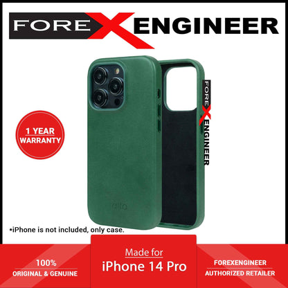 Alto Original for iPhone 14 Pro - Italian Full Grain Aniline Leather - Forest (Barcode: 728028514681 )