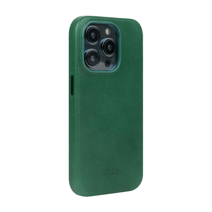 Alto Original for iPhone 14 Pro - Italian Full Grain Aniline Leather - Forest (Barcode: 728028514681 )