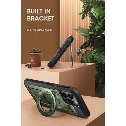 Supcase UB Unicorn Beetle PRO MAG for iPhone 13 Pro Max - MagSafe Rugged Case with Built-in Screen protector - Dark Green (Barcode: 843439120082 )