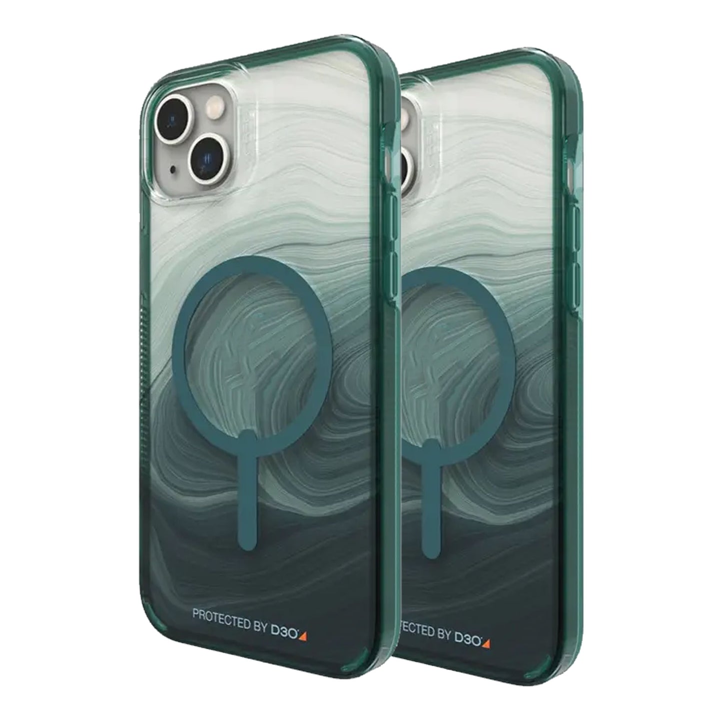 Gear4 D3O® Milan Snap for iPhone 14 Plus - Green Swirl (Barcode: 840056166097 )