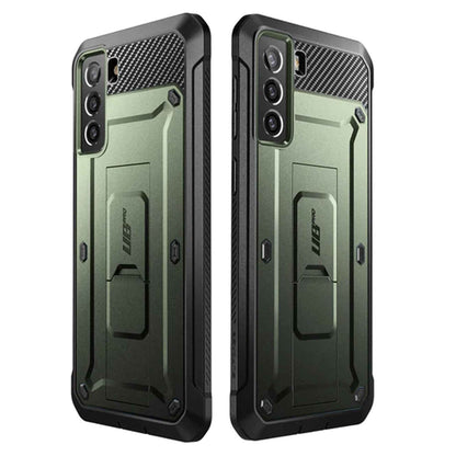 Supcase Unicorn Beetle Pro Rugged Case for Samsung Galaxy S21 FE with Built-in Screen Protector - Dark Green (Barcode: 843439113411 )