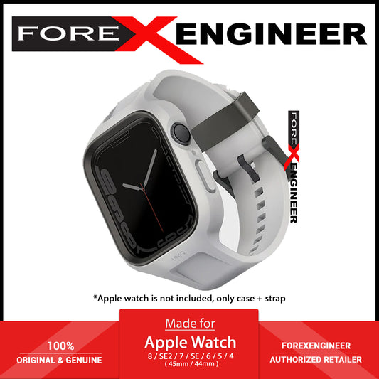 Uniq Monos 2 in 1 ( Strap + Case ) for Apple Watch ( 45mm - 44mm ) Series 8 - SE2 - 7 - 6 - SE - 5 - 4 - Chalk Grey (Barcode: 8886463680841 )