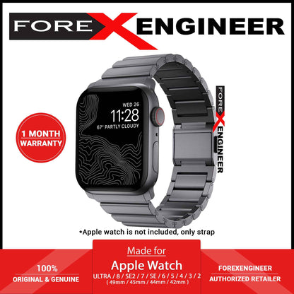 Nomad Aluminium Band for Apple Watch Ultra 49mm - 45mm - 44mm - 42mm Space Gray (Barcode: 856500013275 )