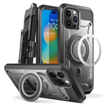 [ONLINE EXCLUSIVE] Supcase UB Unicorn Beetle PRO MAG for iPhone 13 Pro Max - MagSafe Rugged Case with Built-in Screen protector - Gun Metal (Barcode: 843439117624 )