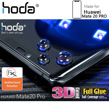 [RACKV2_CLEARANCE] Hoda Tempered Glass for Huawei Mate 20 PRO - 3D UV FULL GLUE (Revised Glue Formula) Screen Protector ( UV Lamp NOT included ) - Clear - Forexengineer-malaysia